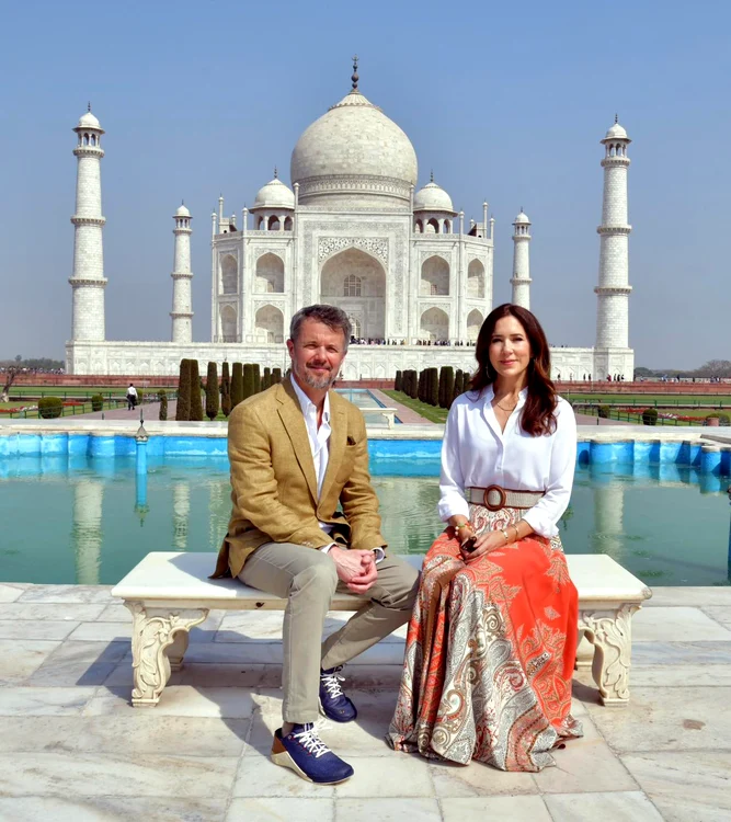 Printul Frederik si Printesa Mary a Danemarcei la Taj Mahal   pagina oficiala jpg