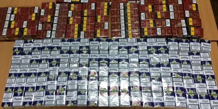 Țigări de contrabandă capturate la vămile românești