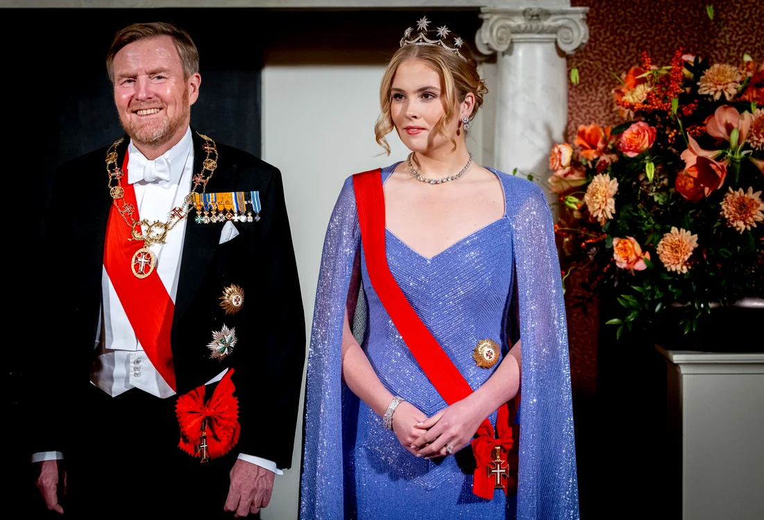Prințesa Amalia și tatăl său, Regele olandez, GettyImages jpg