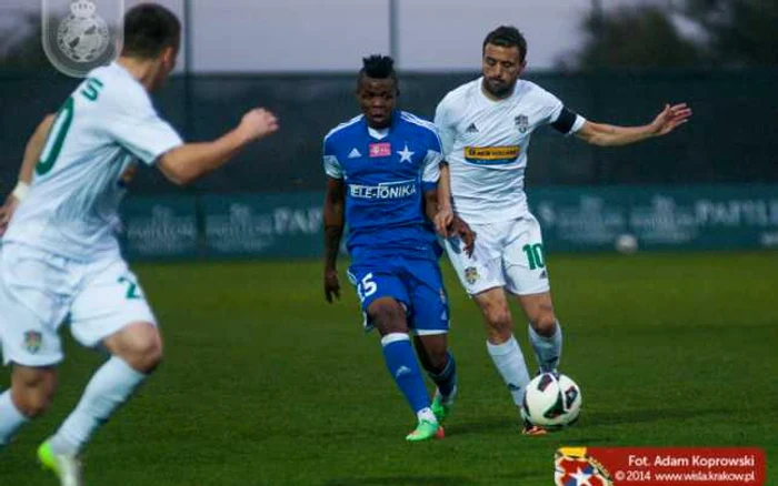 Galben-verzii nu a reuşit decât o remiză albă FOTO: wisla.krakow.pl