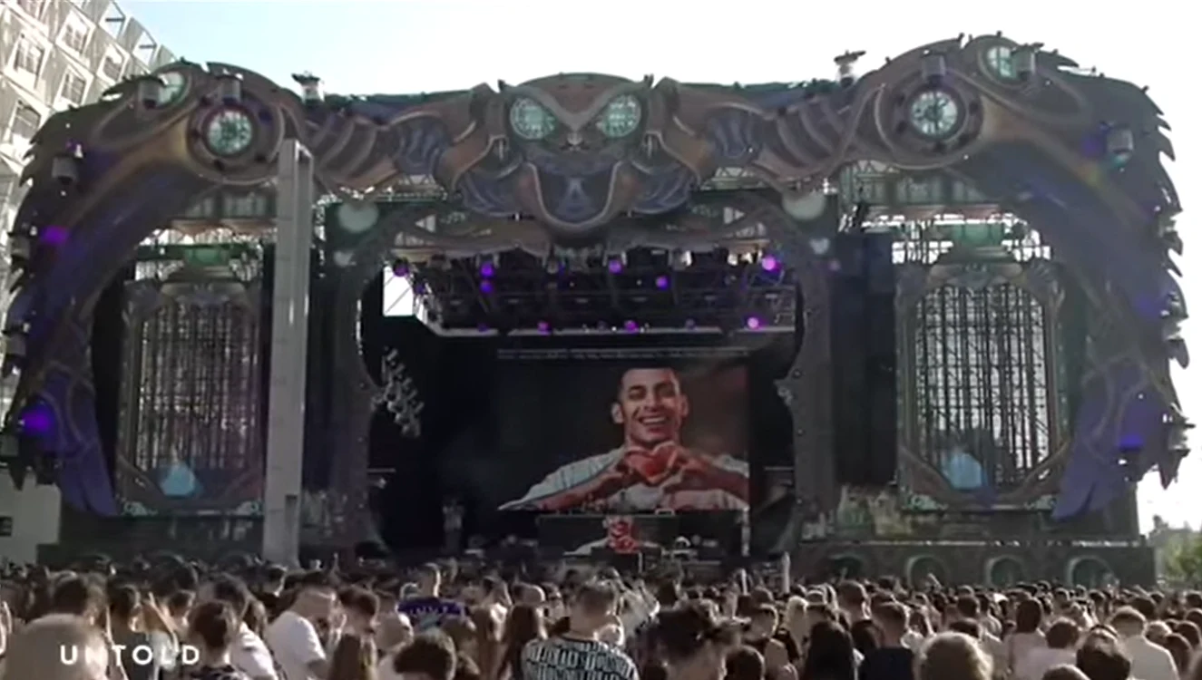Gheboasă, la Untold 2023 FOTO Captură YouTube