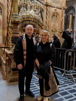 Cornelia și Lupu Rednic în pelerinaj / Foto: Facebook