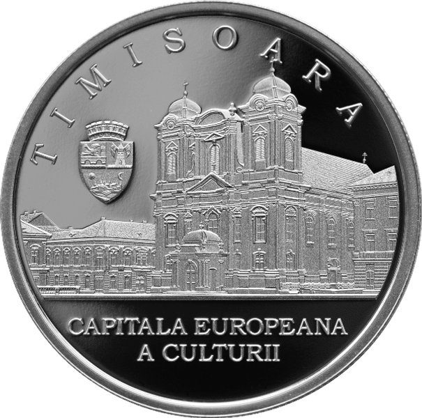 BNR lansează o monedă din argint cu tema Timişoara 2023 - Capitală Europeană a Culturii