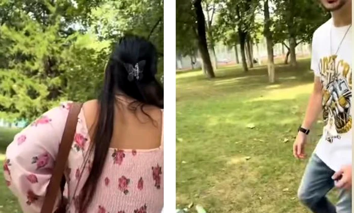 VIDEO Un bărbat și-a agresat partenera într-un parc din Capitală: „Te calc în picioare, te omor”. Un grup de femei a scăpat-o de agresor