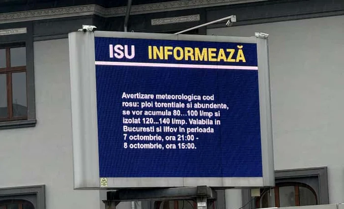 Panouri de avertizare FOTO: ISU
