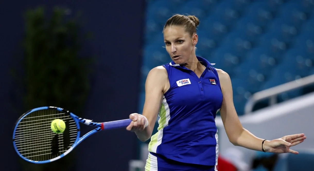 Karolina Pliskova, pe când făcea furori pe teren   FOTO EPA