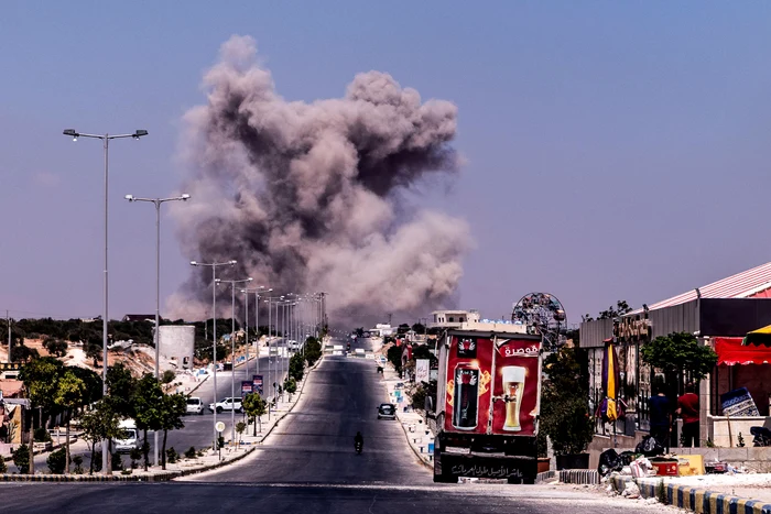 Forțele ruse au atacat un depozit de drone din Idlib FOTO Profimedia