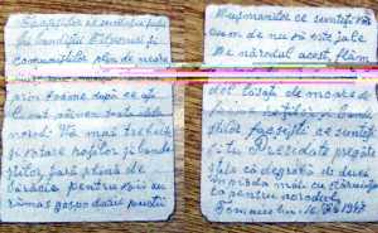 Foaia volantă scrisă de Dumitru Capmare şi aruncată în urna de votare. Dosarul SIS al R. Moldova
