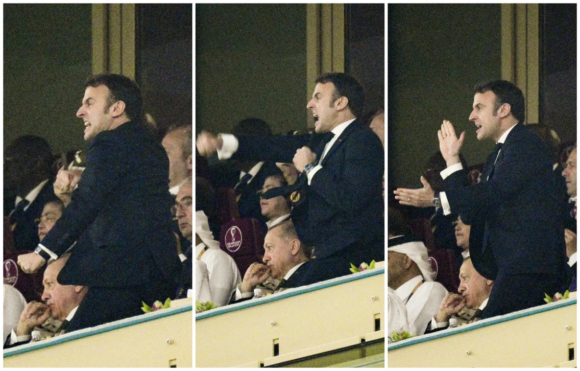 Trăirile lui Macron la finala CM Qatar FOTO Profimedia 