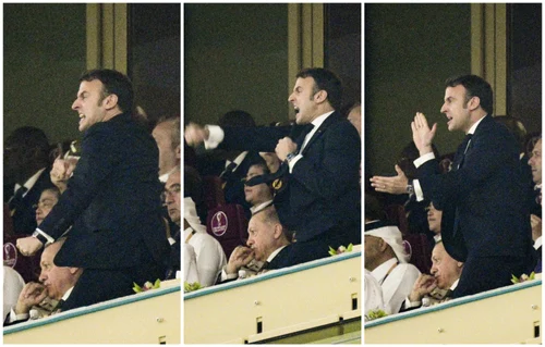 Trăirile lui Macron la finala CM Qatar FOTO Profimedia