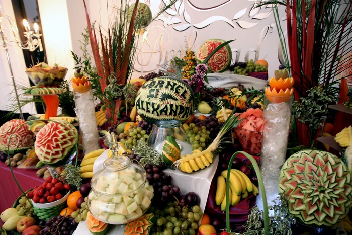 De la petrecerea de botez nu vor lipsi nici fructele, de toate felurile (foto:Ambasad'Or)