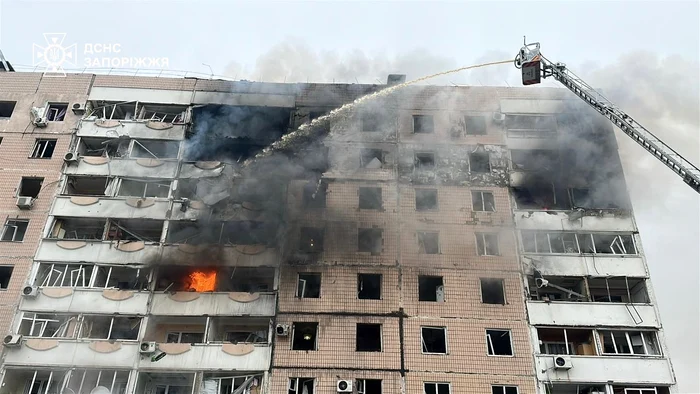 Atac rusesc în Zaporojie/FOTO:Telegram