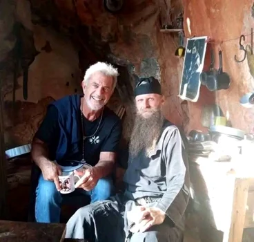 mel gibson muntele athos 3, foto Facebook jpg