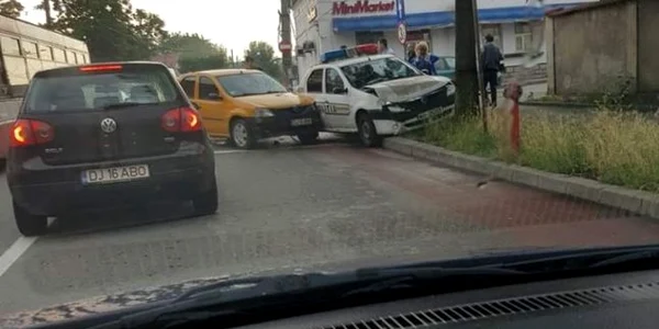 masina politie accident Craiova