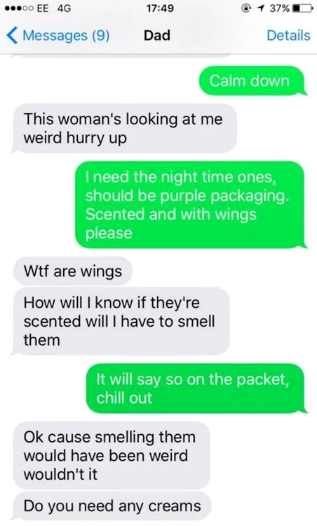 Bărbatul aproape că și-a pus mâinile în cap când a văzut raftul cu tampoane