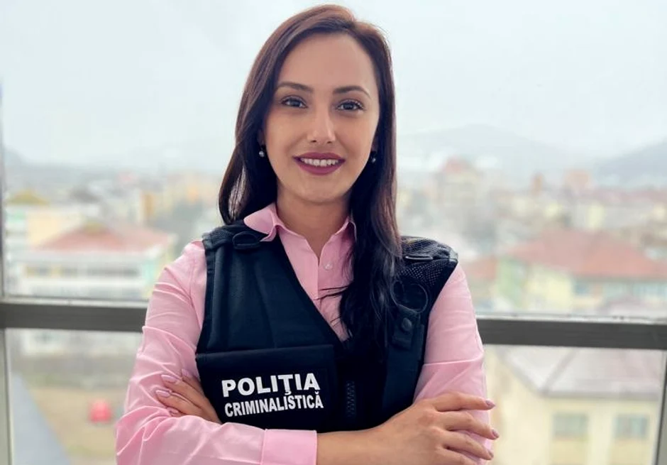 Ana Maria se ocupă de identificări judiciare FOTO Poliția Neamț