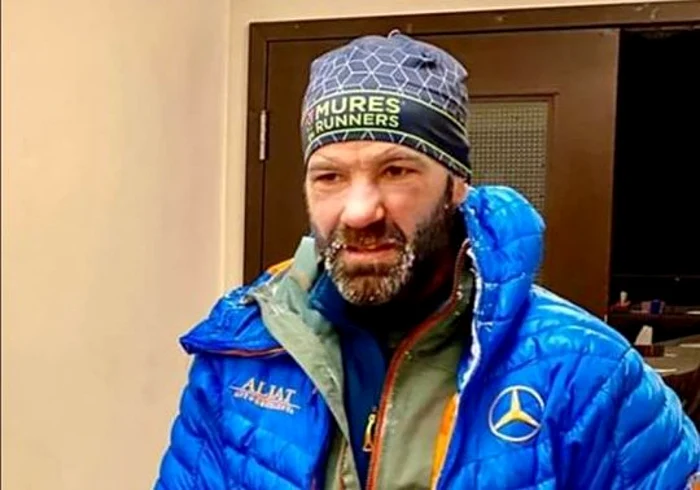 Tibi Uşeriu la finalul ultramaratonului. FOTO: Yukon Arctic