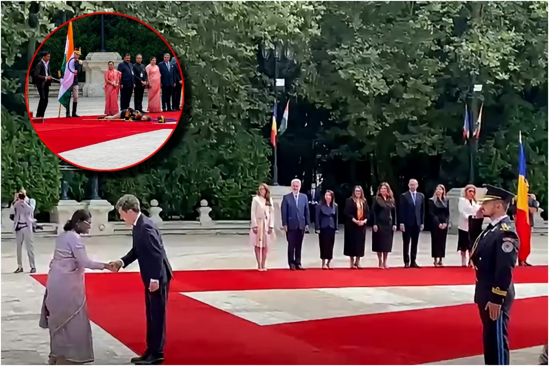 Un militar a leșinat la Palatul Cotroceni. Foto: captură video stiripesurse.ro