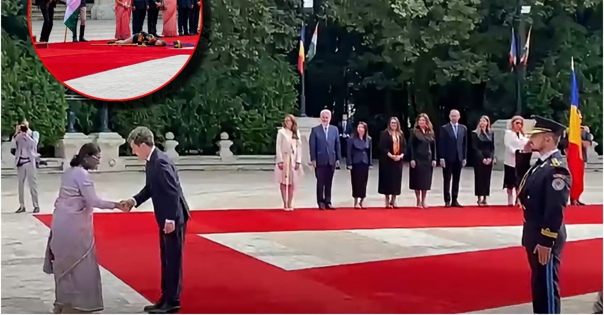 Militar a leșinat la Cotroceni în timpul vizitei președintelui Indiei