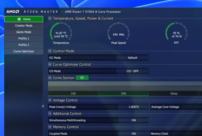 Overclocking cu AMD Ryzen Master