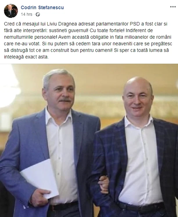 Aflat după gratii fostul președinte PSD, Liviu Dragnea, transmite un mesaj tranșant