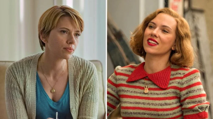 Scarlett Johansson a fost nominalizată atât pentru rolul principal din „Marriage Story“ (stânga), cât şi pentru cel secundar din „Jojo Rabbit“ FOTO Netflix/Fox