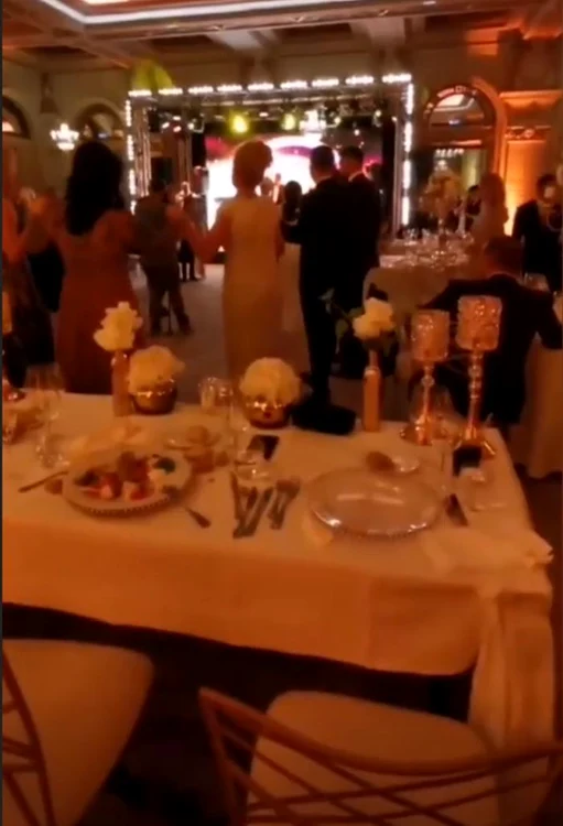Petrecerea a avut loc la un hotel de lux din Capitală