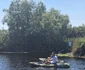 Dan Negru și soția sa, Codruța, s-au urcat în bărci tip canoe și au plecat să exploreze zona / foto: Click!