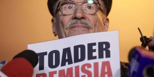 Protest actori TNB - Victor Rebengiuc / FOTO Inquam Photos / George Călin / 3 mar 2019