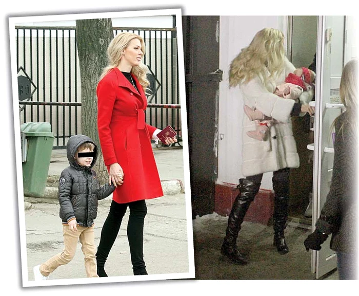 George Alexandru şi  Gloria Elena, cei doi copii  ai soţilor Borcea