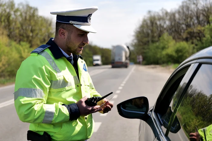 Vitezomanii au fost opriți în trafic FOTO: IPJ Olt