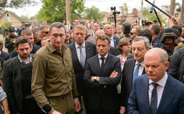 Klaus Iohannis în Irpin FOTO Presidency.ro