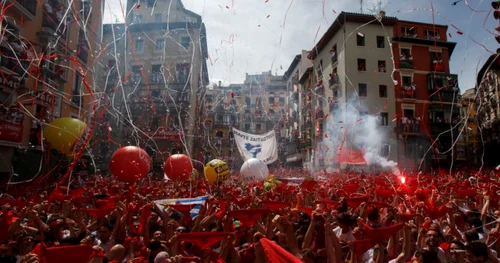 Festivalul San Fermin de la Pamplona  ediţia 2017 FOTO Guliver / Getty Images / Pablo Blazquez Dominguez