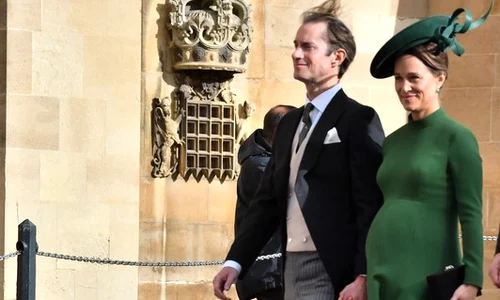 Pippa Middleton a fost la nunta prinţesei Eugenie împreună cu soţul James Matthews, deşi aşteaptă să nască jpeg