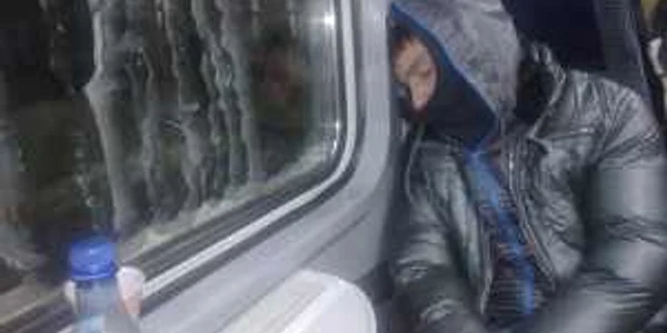 Imagini din trenul groazei. FOTO: Marius Martin, pasager în tren