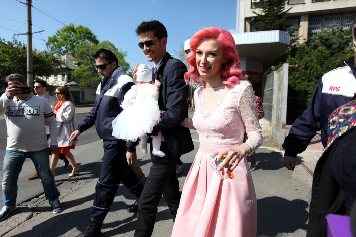 
    Andreea Bălan și Goerge Burcea și-au botezat fetița în urmă cu aproape două săptămâniFoto: Dorin Constanda  