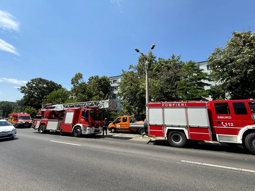Este din nou pericol de explozie în Rahova. FOTO: ISU