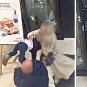 un roman incearca sa rapesca o fetita in italia foto captura video jpeg