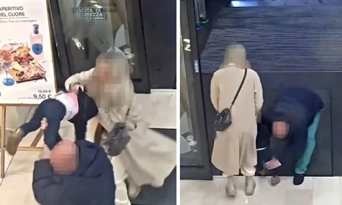 un roman incearca sa rapesca o fetita in italia foto captura video jpeg