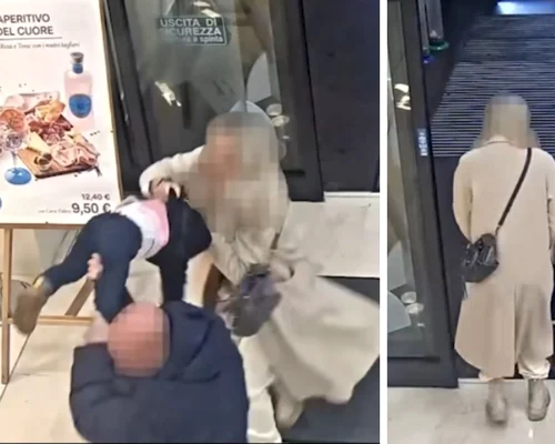 un roman incearca sa rapesca o fetita in italia foto captura video jpeg