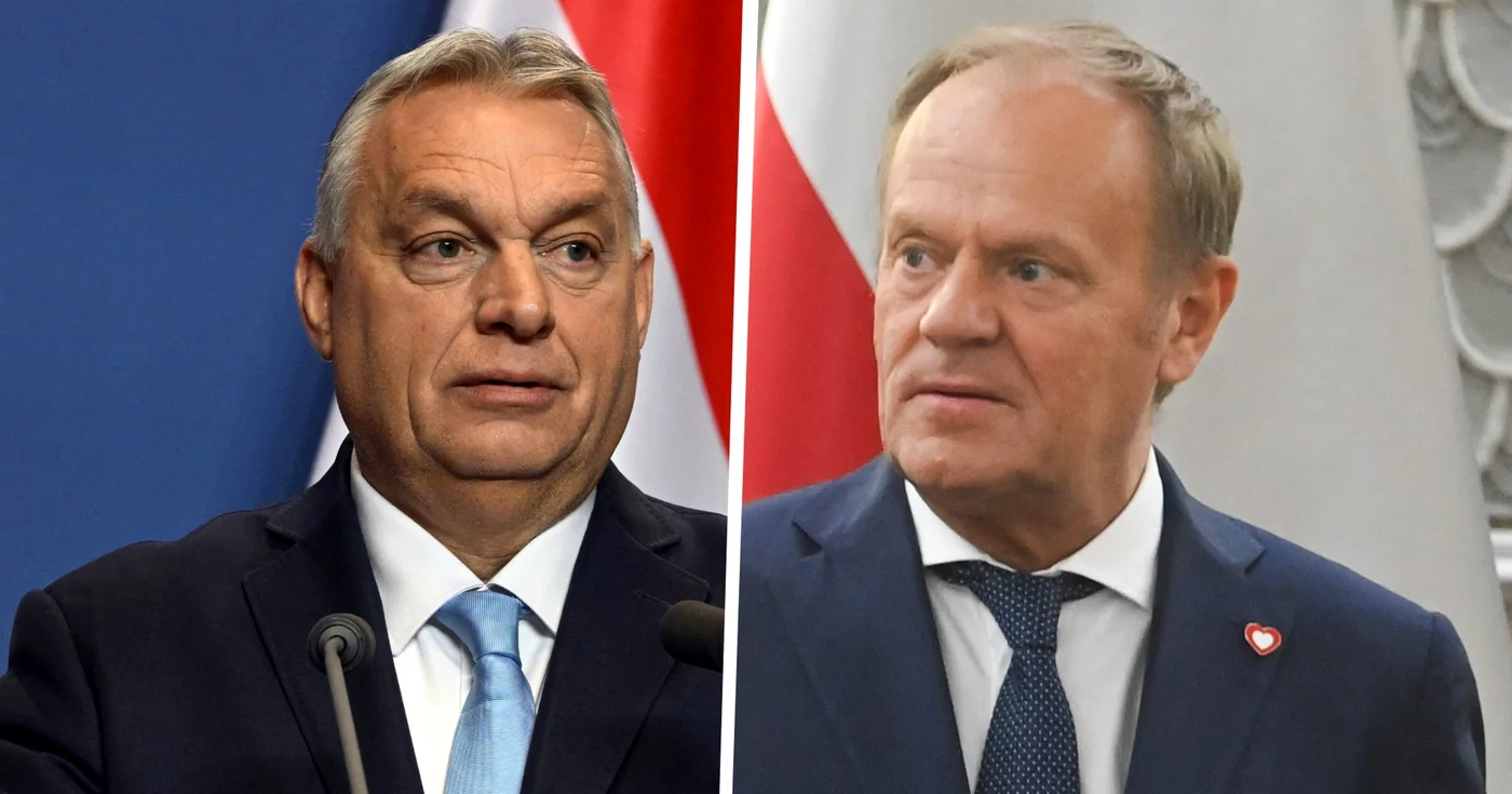 Viktor Orban și Donald Tusk 