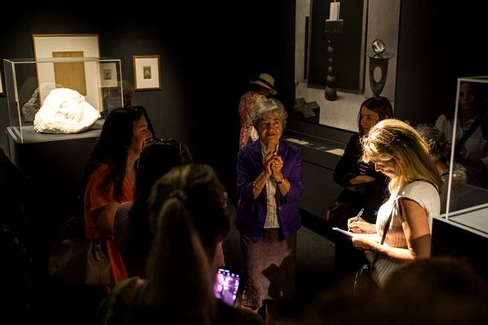 Doina Lemny la deschiderea expoziției de la Timișoara FOTO Art Encounters