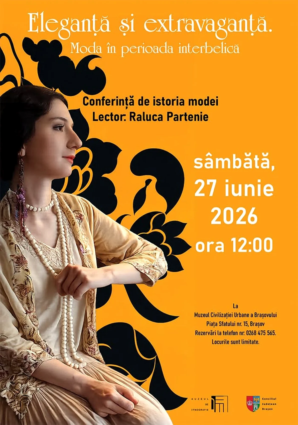 Conferința „Eleganță și extravaganță. Moda în perioada interbelică”, la Muzeul Civilizației Urbane al Brașovului