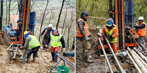 Geoforaje pe lotul Autostrăzii Lugoj   Deva  Foto CNAIR jpg
