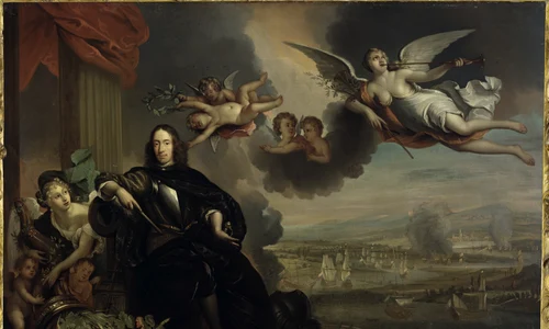 Verheerlijking van Cornelis de Witt, met op de achtergrond de tocht naar Chatham Rijksmuseum SK A 4648 jpg