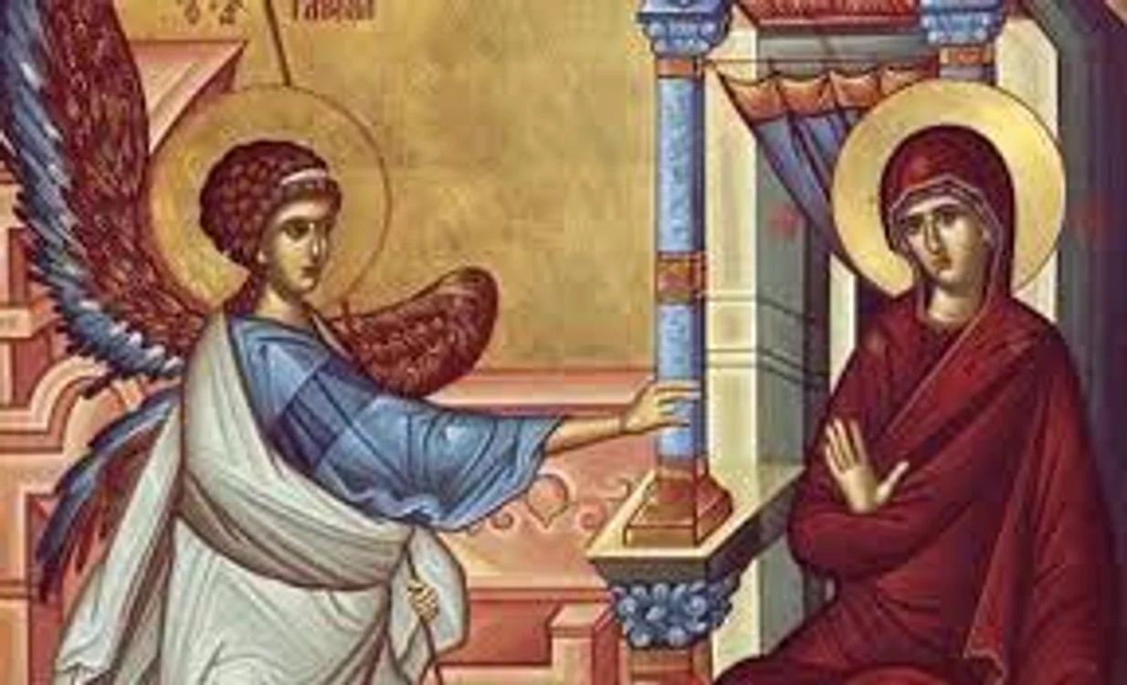 Arhanghelul Gavriil i-a adus Fecioarei Maria Vestea cea Bună la Templul din Nazaret episcopiahușilor.ro