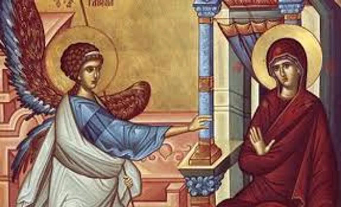 Arhanghelul Gavriil i-a adus Fecioarei Maria Vestea cea Bună la Templul din Nazaret episcopiahușilor.ro