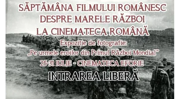 Săptămâna filmului românesc despre Marele Război la Cinemateca Română jpeg