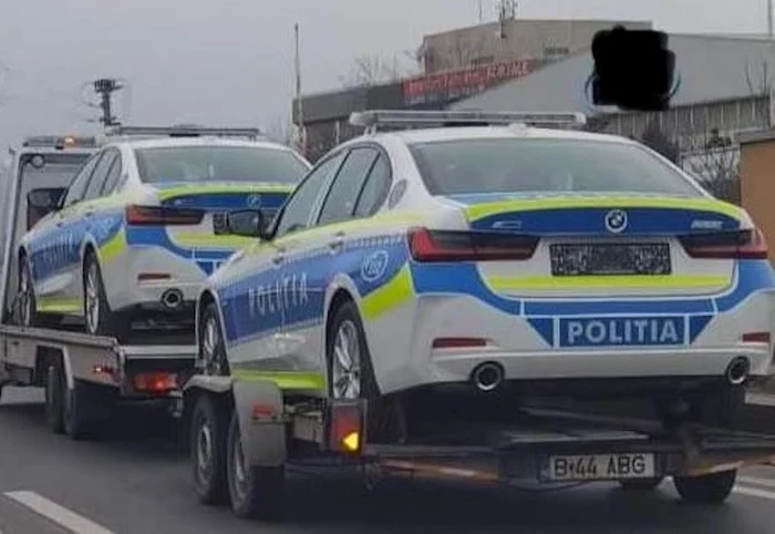 Noile mașini BMW ale Poliției Române