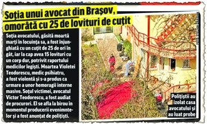 Ziarul Click! a relatat la 31 martie  despre crima care a îngrozit cartierul  braşovean Noua  La acea dată, Victor  Teodorescu nu era considerat suspect jpeg